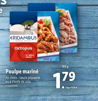 Lidl Poulpe mariné offre