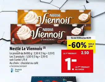 Lidl Nestlé Le Viennois offre