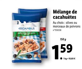 Lidl Mélange de cacahuètes offre