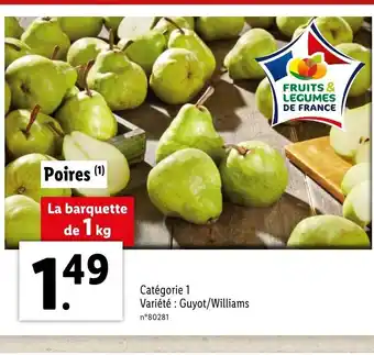 Lidl Poires offre