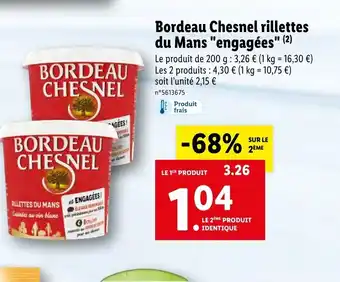Lidl Bordeau Chesnel Rillettes Du Mans Engagées offre