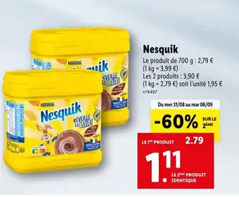 Lidl Nesquik offre