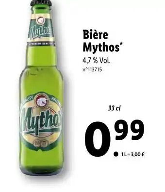Lidl Bière Mythos offre