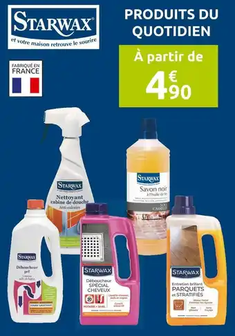 Mr Bricolage Starwax bon plan sur les produits de quotidien de la marque starwax offre