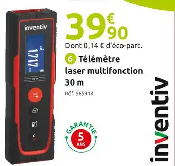 Mr Bricolage Inventiv télémètre laser multifonction 30 m offre
