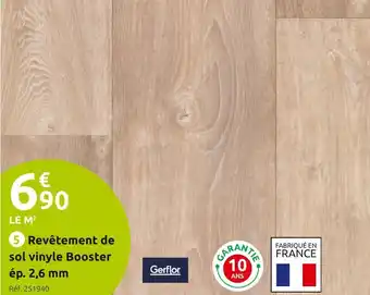 Mr Bricolage Gerflor revêtement de sol vinyle booster ép. 2,6 mm offre
