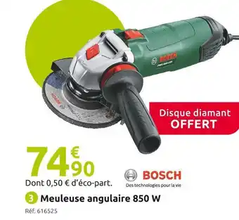 Mr Bricolage Bosch meuleuse angulaire pws 850-125 offre