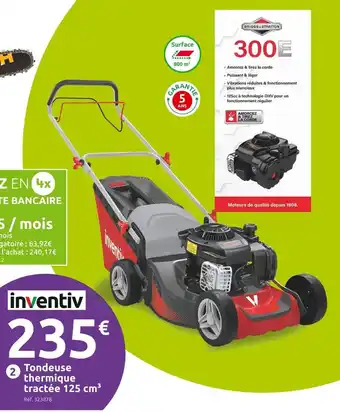 Mr Bricolage Inventiv tondeuse thermique tractée t3041tb offre
