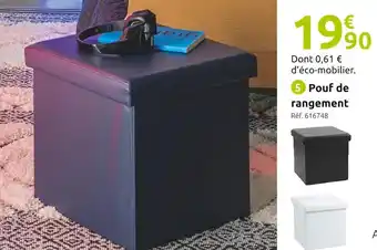 Mr Bricolage Pouf de rangement offre