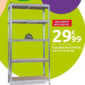 Mr Bricolage Étagère bois/métal offre