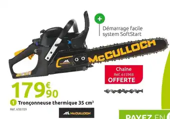 Mr Bricolage Mc culloch tronçonneuse thermique c35 s offre