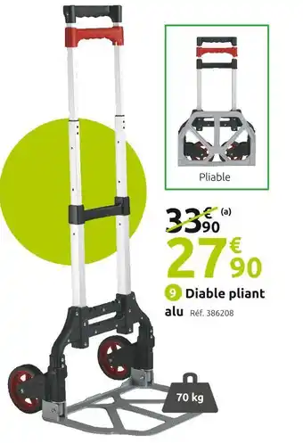 Mr Bricolage Diable pliant offre