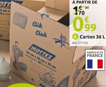 Mr Bricolage Carton 36 l offre