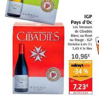 Colruyt Igp pays d'oc offre