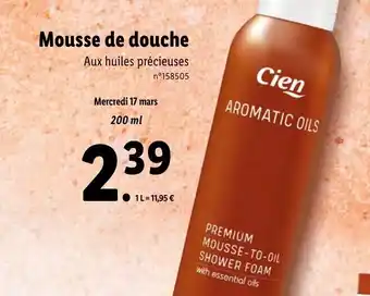 Lidl Mousse de douche offre