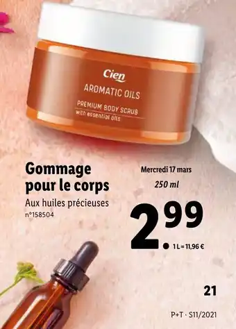 Lidl Gommage pour le corps offre