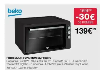 Costco Beko four multifonction offre