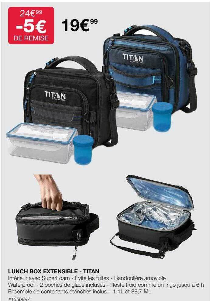 Promo Lunch box extensible titan chez Costco