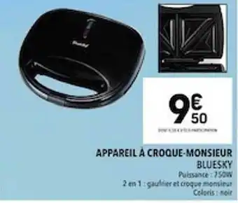 Supeco Appareil à croque-monsieur bluesky offre