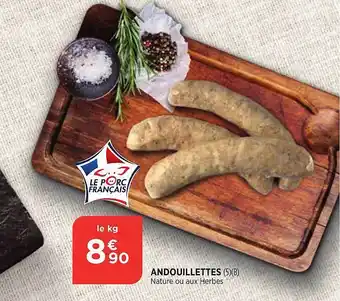 Andouillettes nature ou aux herbes