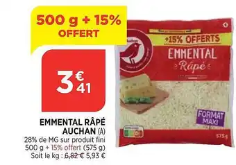 Maximarché Emmental râté auchan offre
