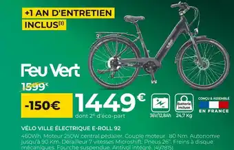 Feu Vert Feu vert vélo ville électrique e-roll 92 offre