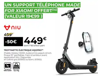 Feu Vert Trottinette électrique kqi2pro offre