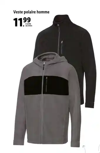 Lidl Veste polaire homme offre