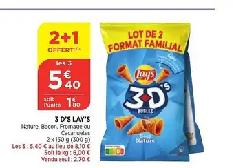 Bi1 3 d's lay's 2+1 offert offre