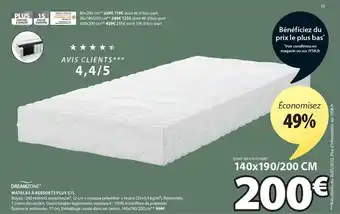 JYSK Dreamzone matelas à ressorts plus s15 offre