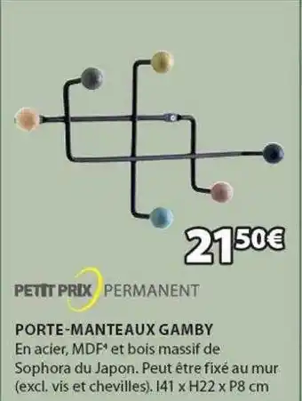 JYSK Porte-manteaux gamby offre