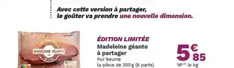 Madeleine géante à partager