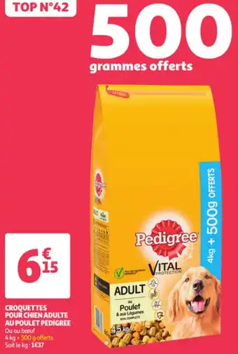 Auchan PEDIGREE croquettes pour chien adulte au poulet offre