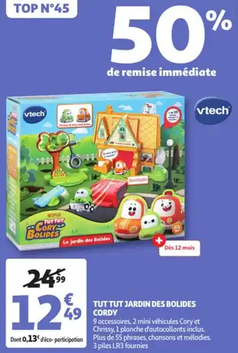Auchan VTECH tut tut jardin des bolides cordy offre