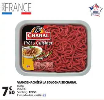 Auchan CHARAL viande haché à la bolognaise offre