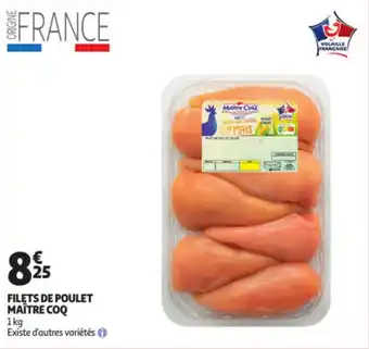 Auchan MAITRE COQ filets de poulet offre