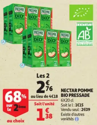 PRESSADE nectar pomme bio