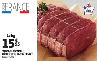 Auchan Viande bovine : rôti rumsteck offre