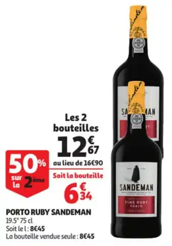 Auchan Porto ruby sandeman offre