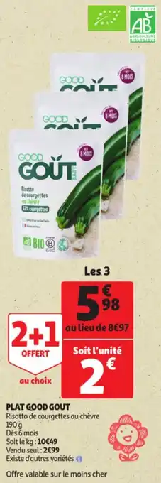 Auchan GOOD GOUT plat offre