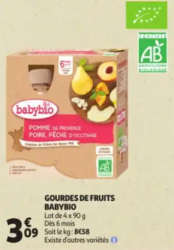 BABYBIO gourdes de fruits