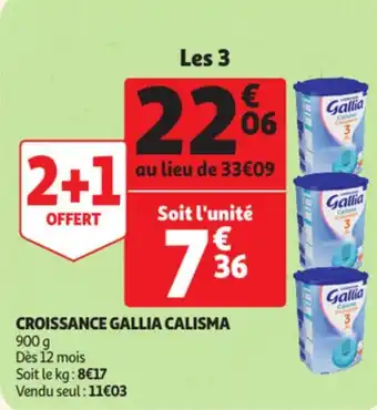 Auchan Croissance gallia calisma offre