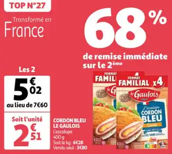 Auchan LA GAULOIS cordon bleu offre