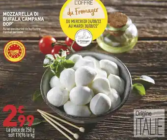 Mozzarella di bufala campana dop'
