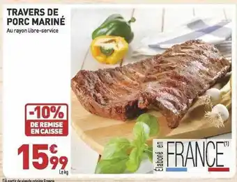 Grand Frais Travers de porc mariné offre