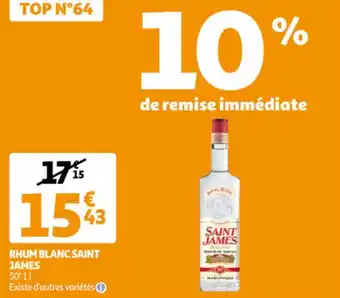 Auchan Rhum blanc saint james offre