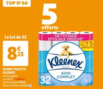 Auchan KLEENEX papier toilette offre