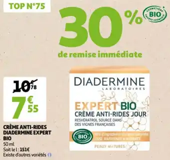 Auchan DIADERMINE crème anti-rides diadermine expert offre
