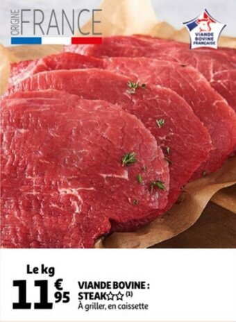 Auchan Viande bovine steak offre