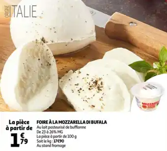 Auchan Foire à la mozzarella di bufala offre